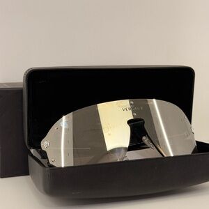 Pre Owned Versace Metal Sunglasses with Black Case